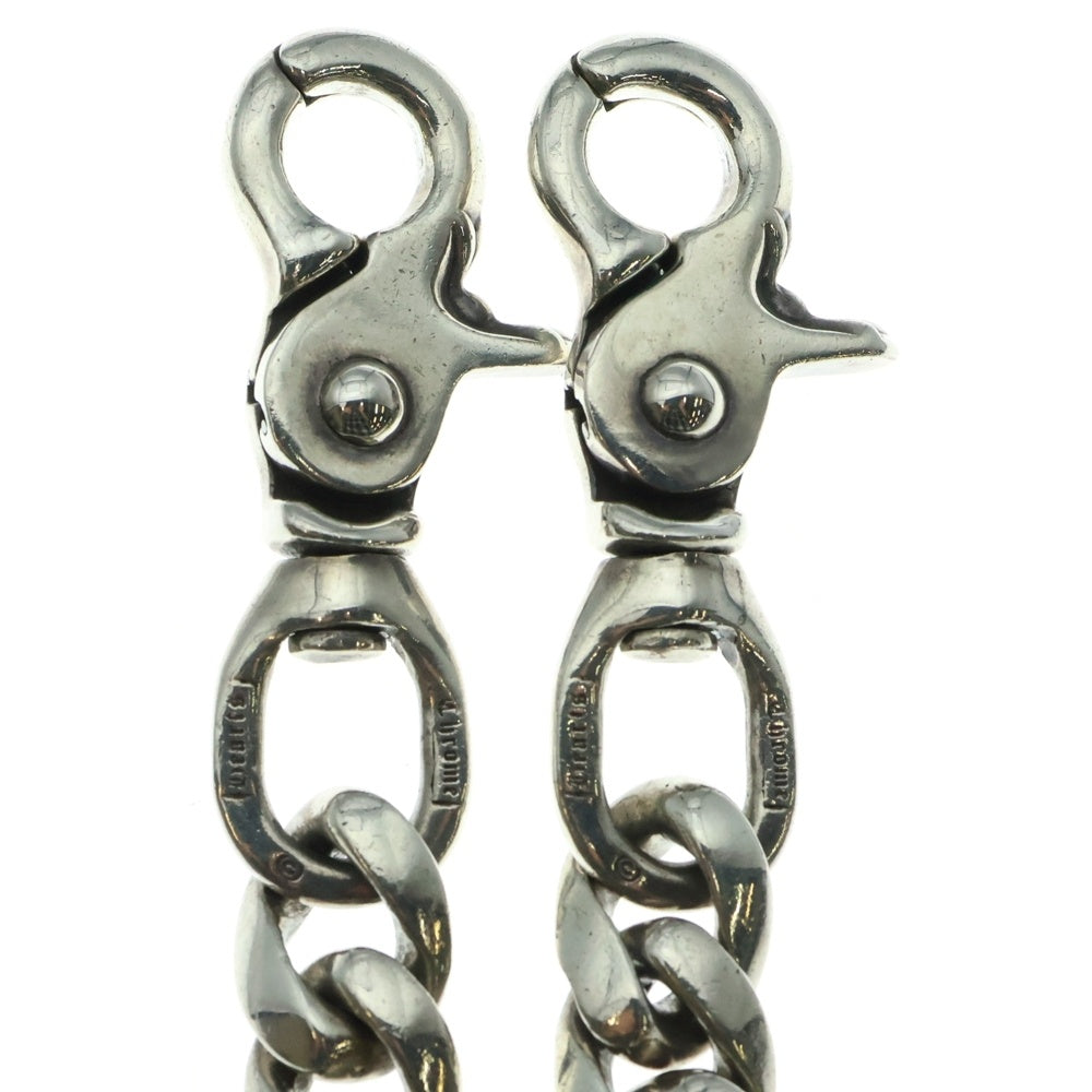 CHROME HEARTS(クロムハーツ) CLASSIC SHORT-T/ 2クリップショートクラシック ウォレットチェーン シルバー BCA068