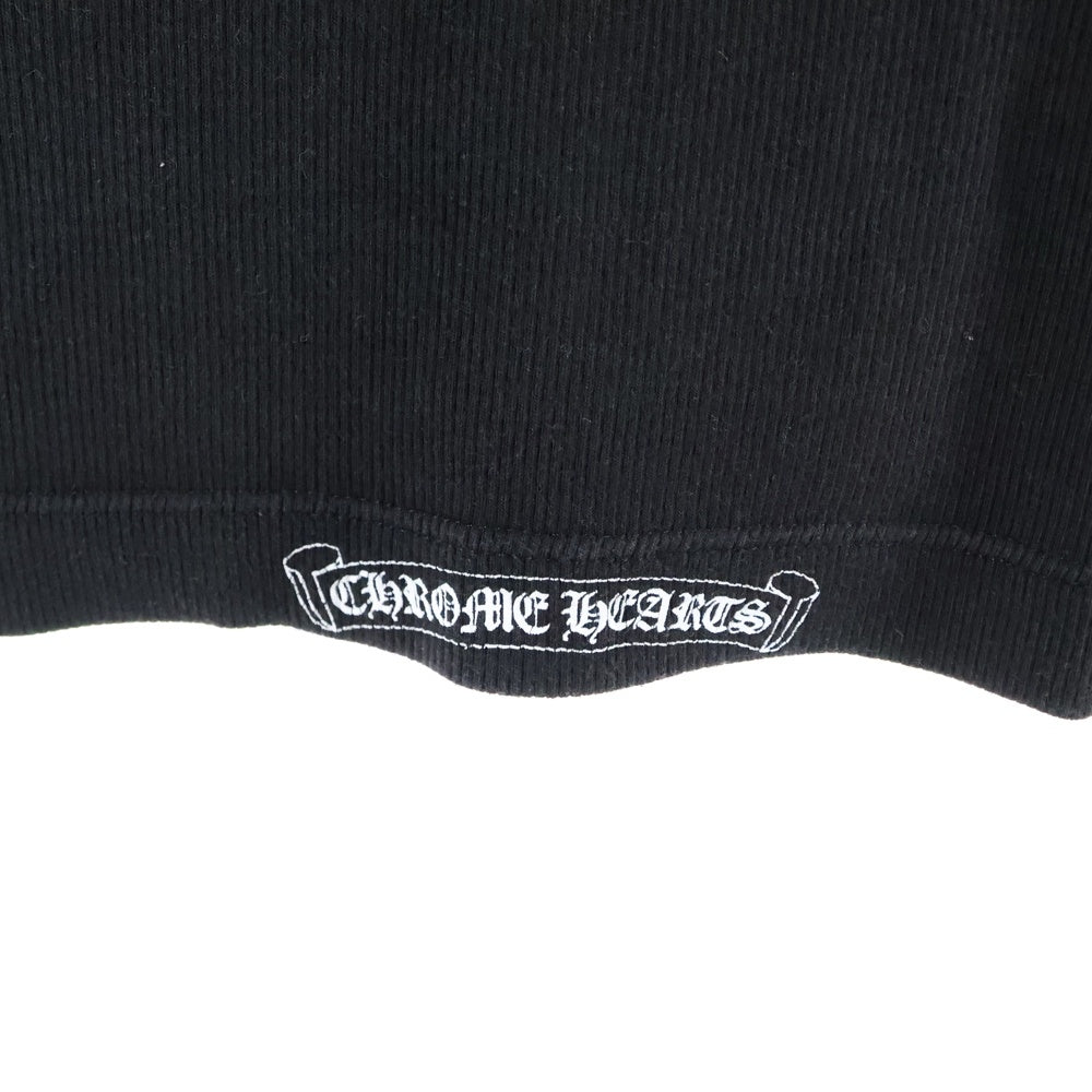 CHROME HEARTS(クロムハーツ) Thermal Tee バックセメタリープリント サーマル半袖カットソー ブラック