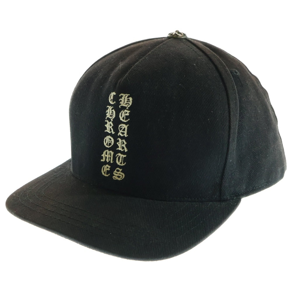 CHROME HEARTS(クロムハーツ) Vertical Logo Hat CHロゴ ベースボールキャップ 帽子 ブラック