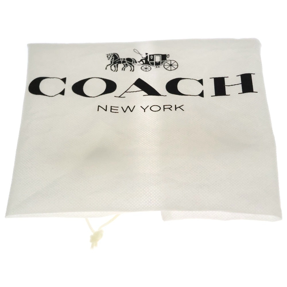 COACH(コーチ) クロスボディ ストラップ付き 2WAY レザー ハンドバッグ ショルダーバッグ ブラック