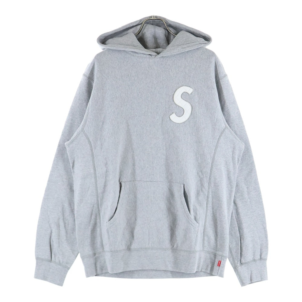 SUPREME(シュプリーム) 20SS S Logo Quilted Hooded Sweatshirt Sロゴ フーディー グレー