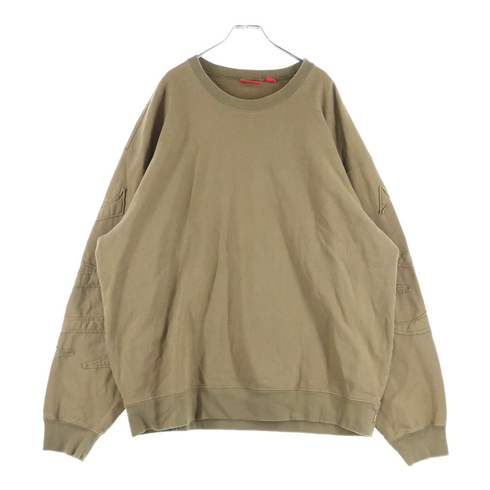 SUPREME(シュプリーム) 22SS Tonal Applique Crewneck トナール アップリケ スウェット ブラウン