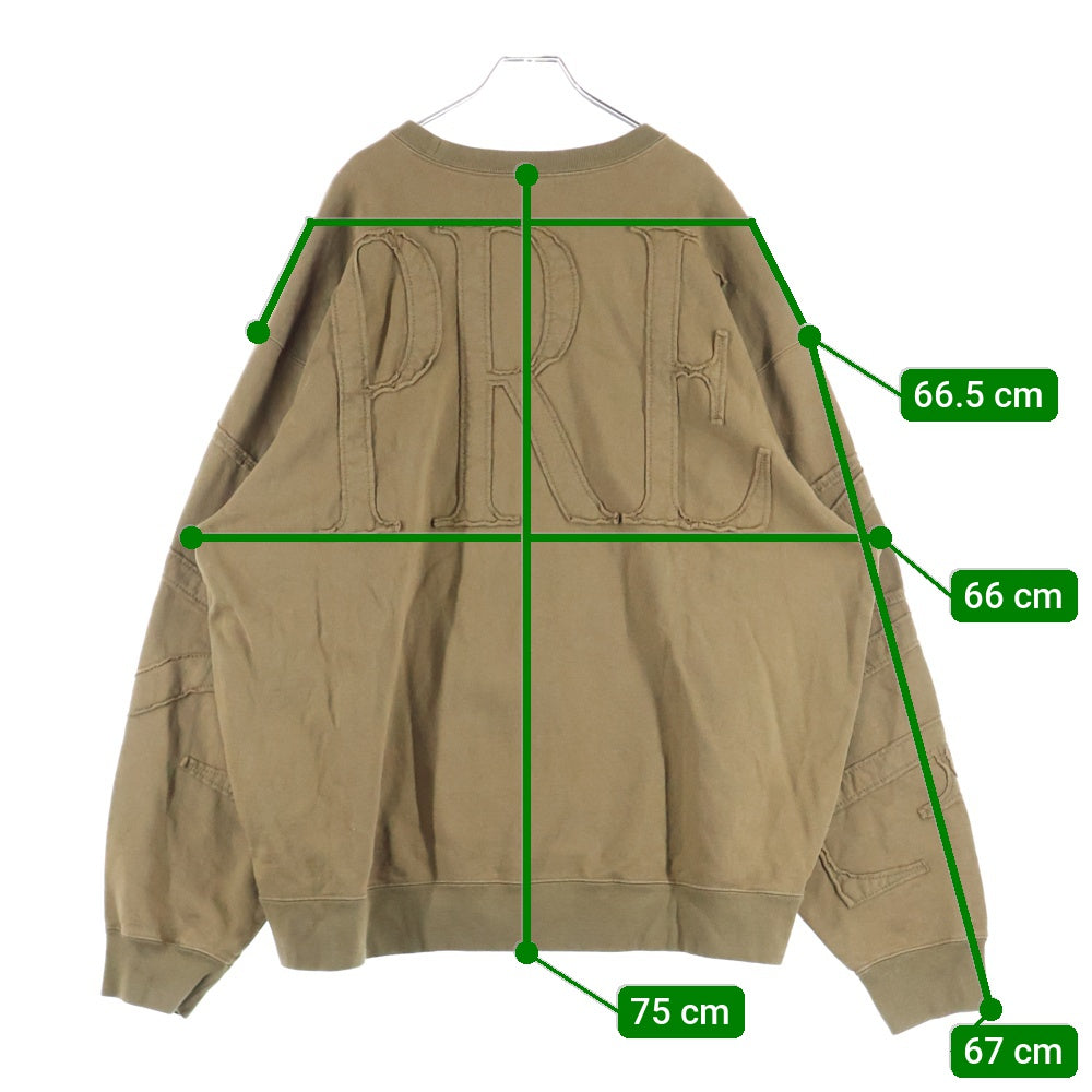 SUPREME(シュプリーム) 22SS Tonal Applique Crewneck トナール アップリケ スウェット ブラウン
