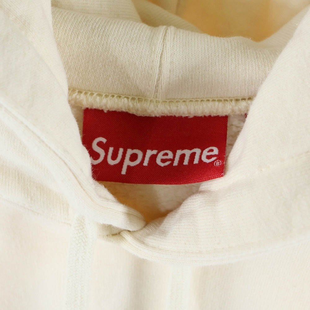 SUPREME(シュプリーム) 22SS Beaded Hooded Sweatshirt ビーズクラシックロゴ フーディ ホワイト
