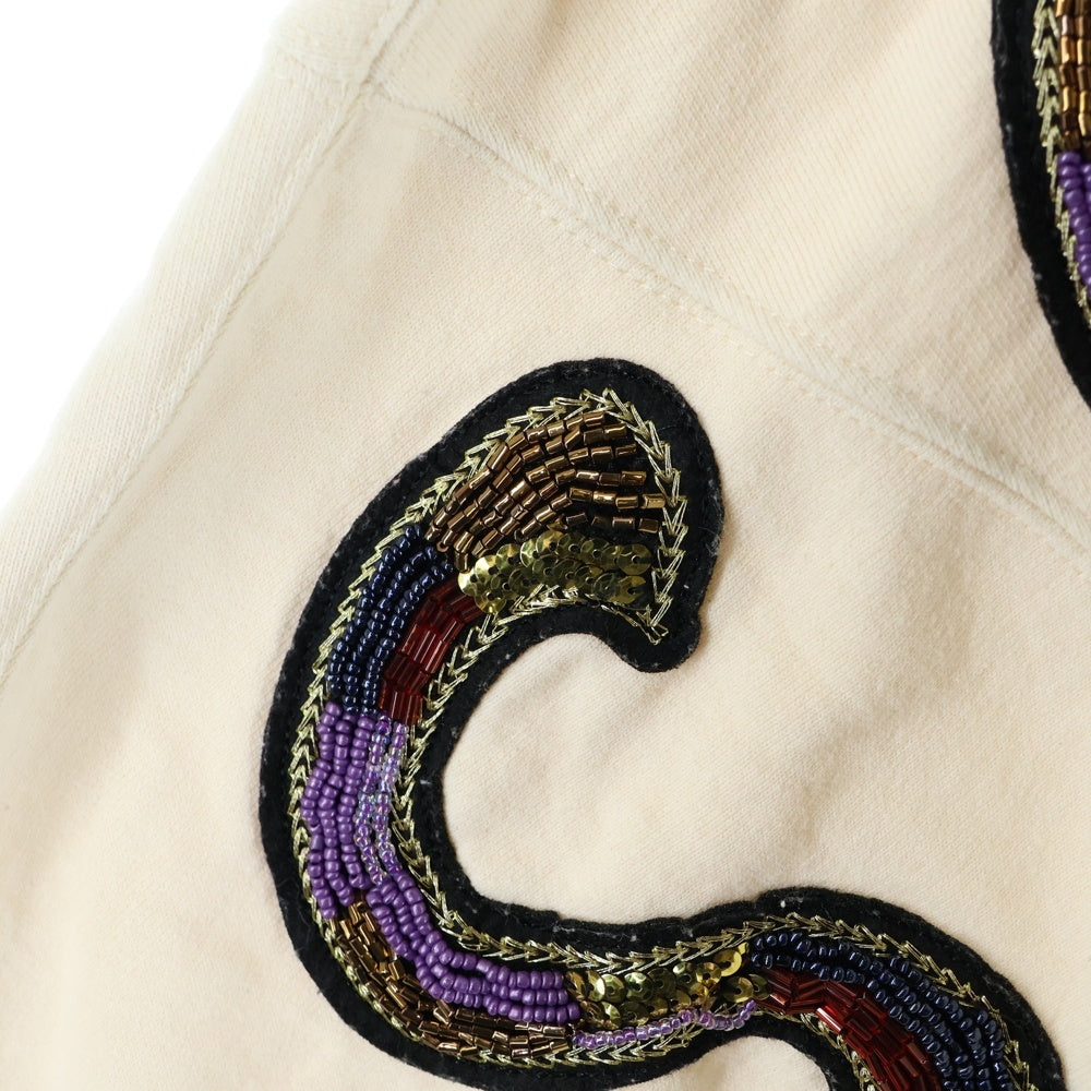 SUPREME(シュプリーム) 22SS Beaded Hooded Sweatshirt ビーズクラシックロゴ フーディ ホワイト