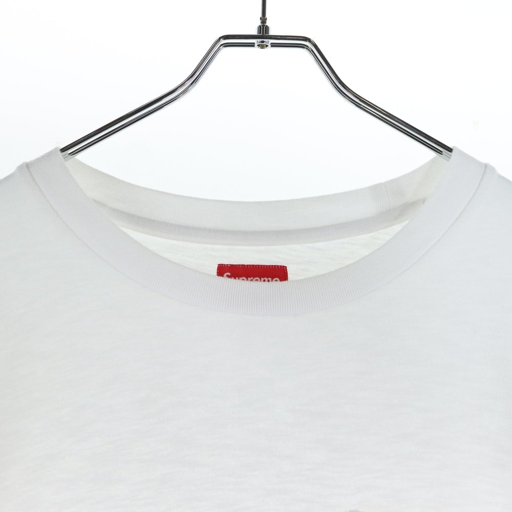 SUPREME(シュプリーム) 23AW Pocket Tee フロントロゴ刺繍 ポケット 半袖Tシャツカットソー ホワイト