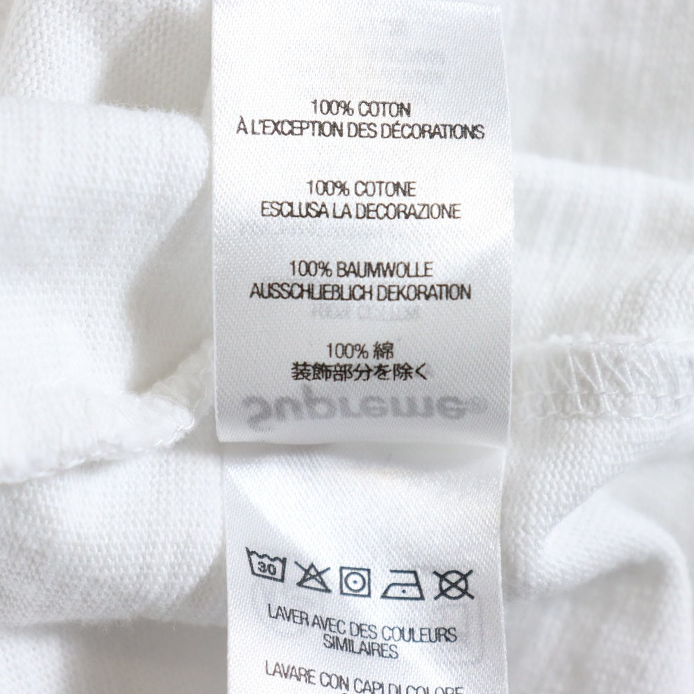 SUPREME(シュプリーム) 23AW Pocket Tee フロントロゴ刺繍 ポケット 半袖Tシャツカットソー ホワイト