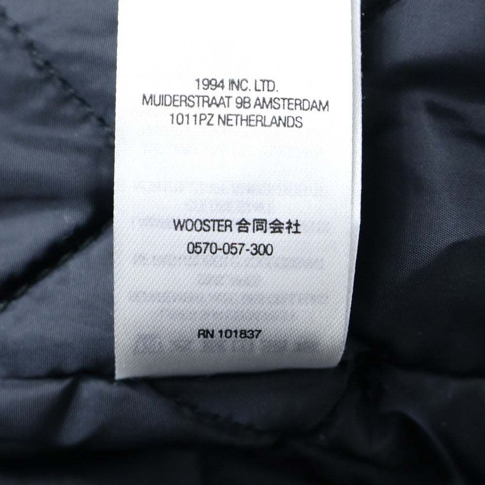 SUPREME(シュプリーム) 22SS Hooded Twill Varsity Jacket ツイル ボンバージャケット ブラック