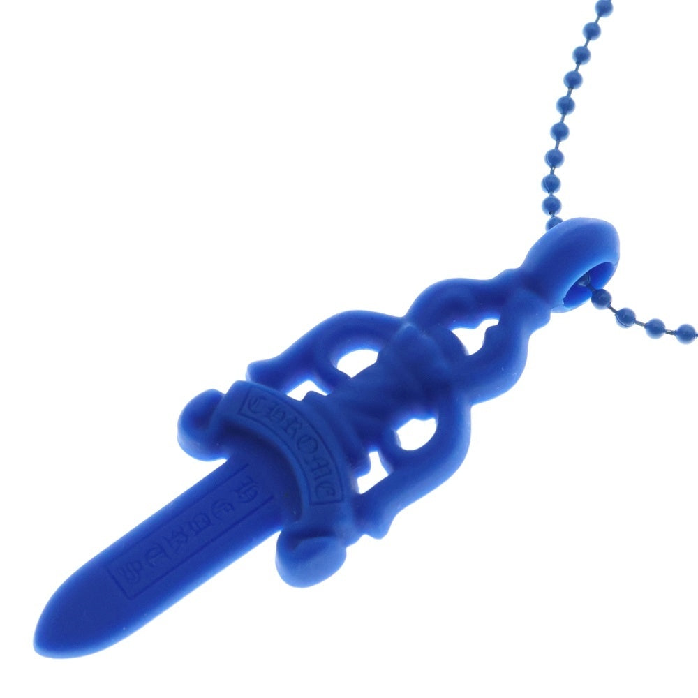 CHROME HEARTS(クロムハーツ) RUBBER LARGE DAGGER ラバーラージダガーラバーネックレス ブルー