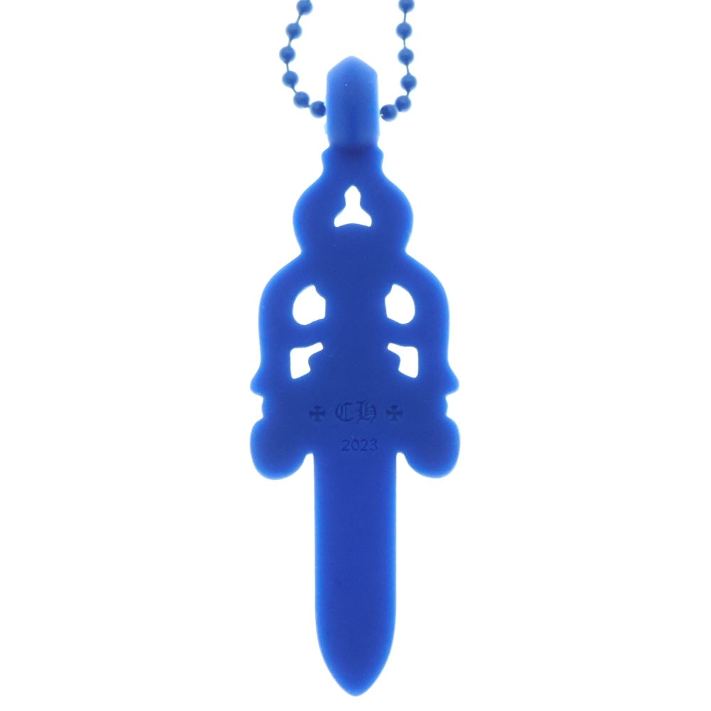 CHROME HEARTS(クロムハーツ) RUBBER LARGE DAGGER ラバーラージダガーラバーネックレス ブルー