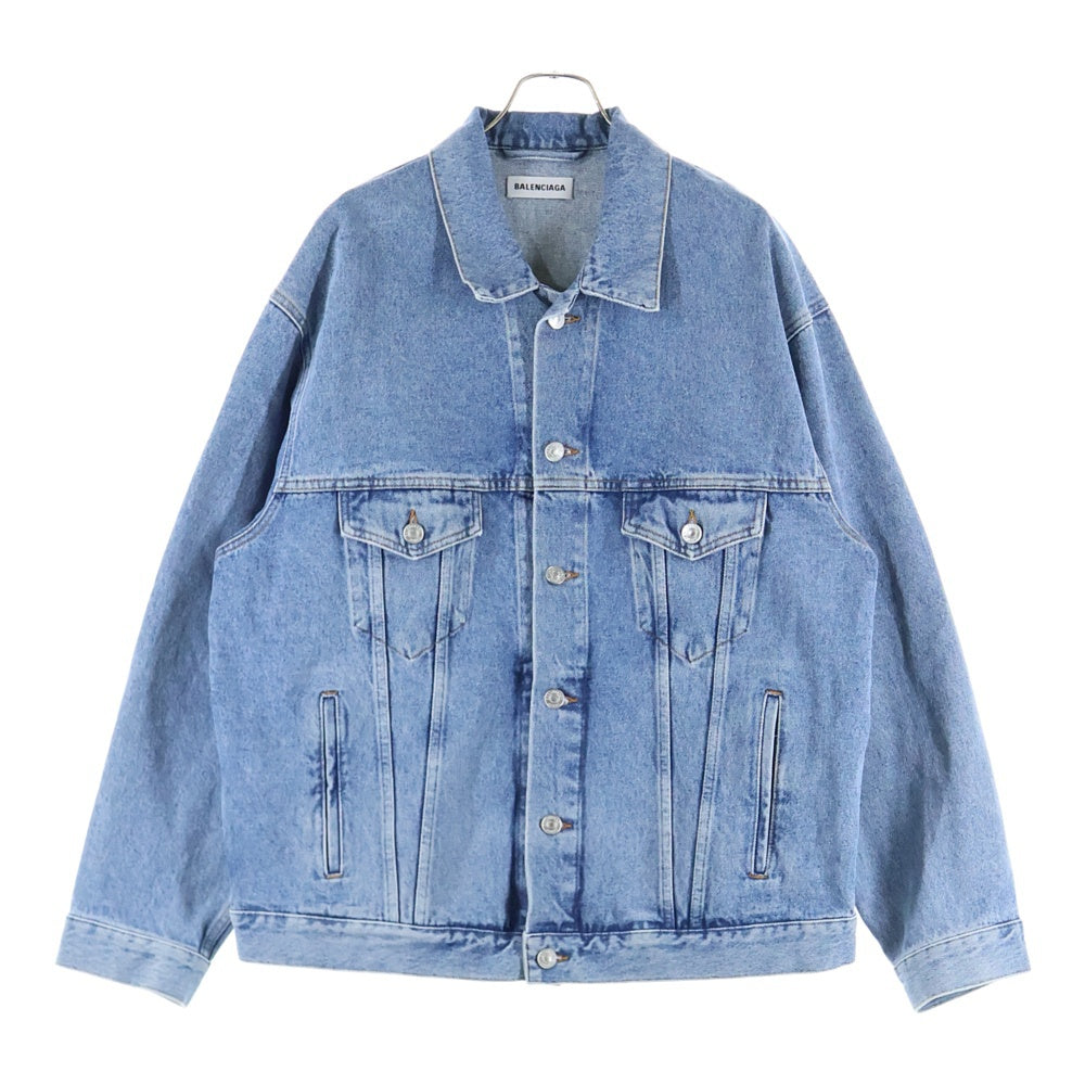 BALENCIAGA(バレンシアガ) 21SS BACK LOGO DENIM JACKET デニムジャケット インディゴ 64689 TDW15
