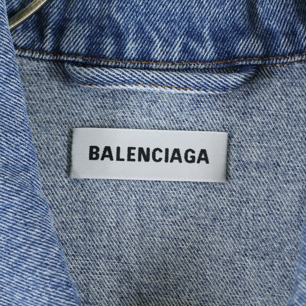 BALENCIAGA(バレンシアガ) 21SS BACK LOGO DENIM JACKET デニムジャケット インディゴ 64689 TDW15