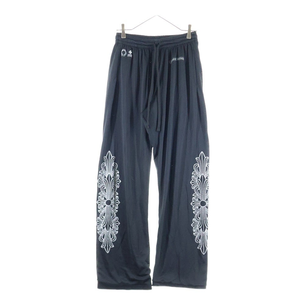 CHROME HEARTS(クロムハーツ) MESH VARSITY PANTS CHプリント メッシュ ロングパンツ ブラック