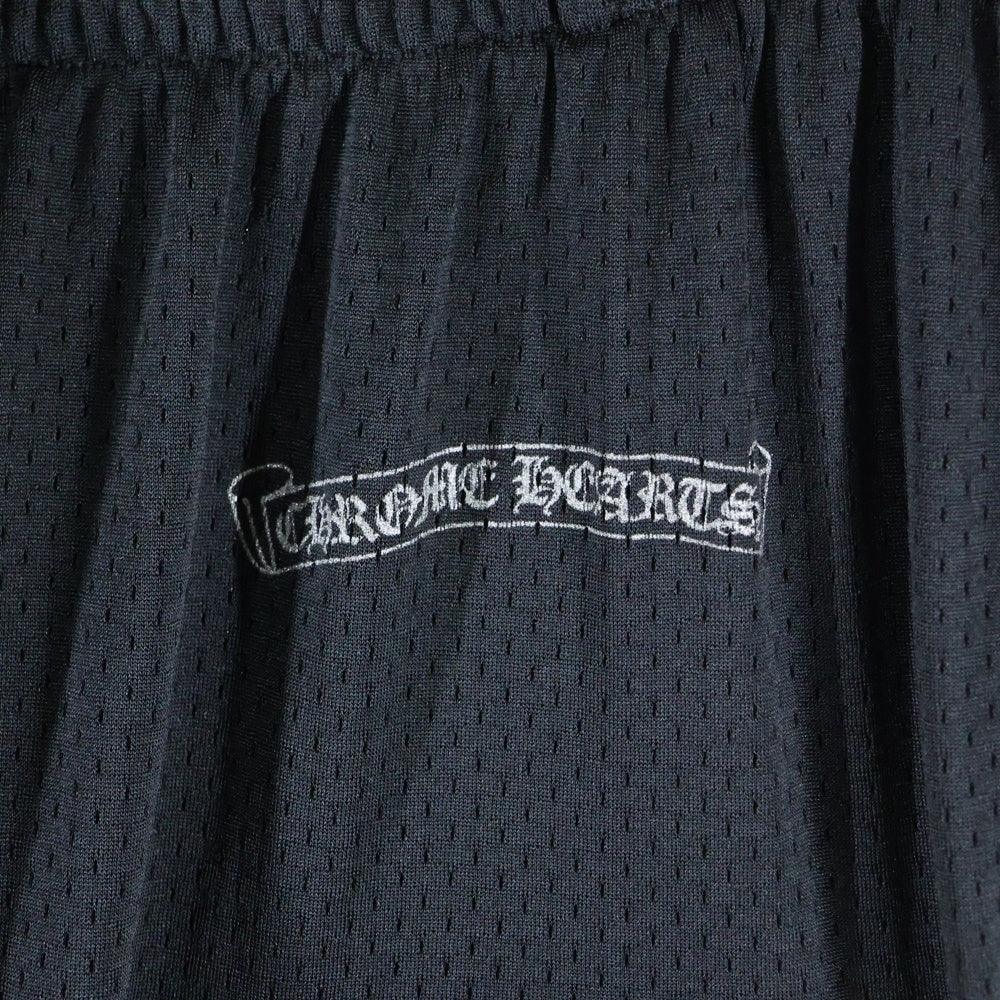 CHROME HEARTS(クロムハーツ) MESH VARSITY PANTS CHプリント メッシュ ロングパンツ ブラック