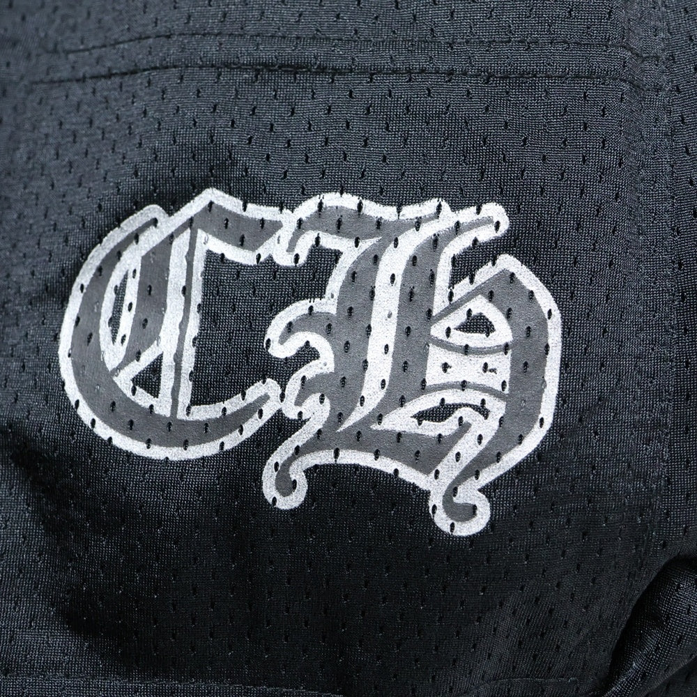CHROME HEARTS(クロムハーツ) MESH VARSITY PANTS CHプリント メッシュ ロングパンツ ブラック