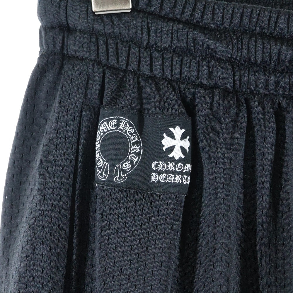 CHROME HEARTS(クロムハーツ) MESH VARSITY PANTS CHプリント メッシュ ロングパンツ ブラック