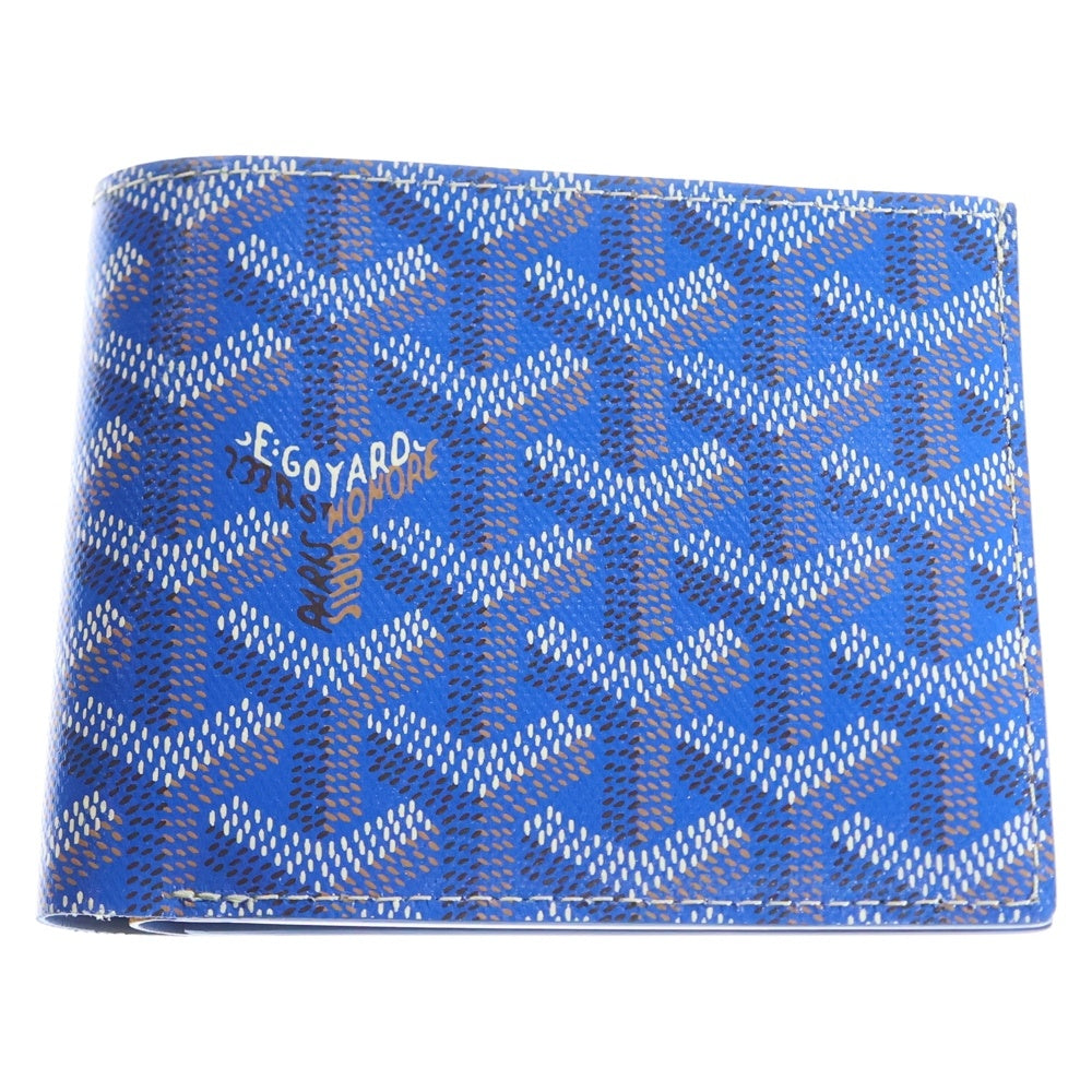 GOYARD(ゴヤール) ヘリンボーン サンフロランタンウォレット 二つ折り財布 ブルー