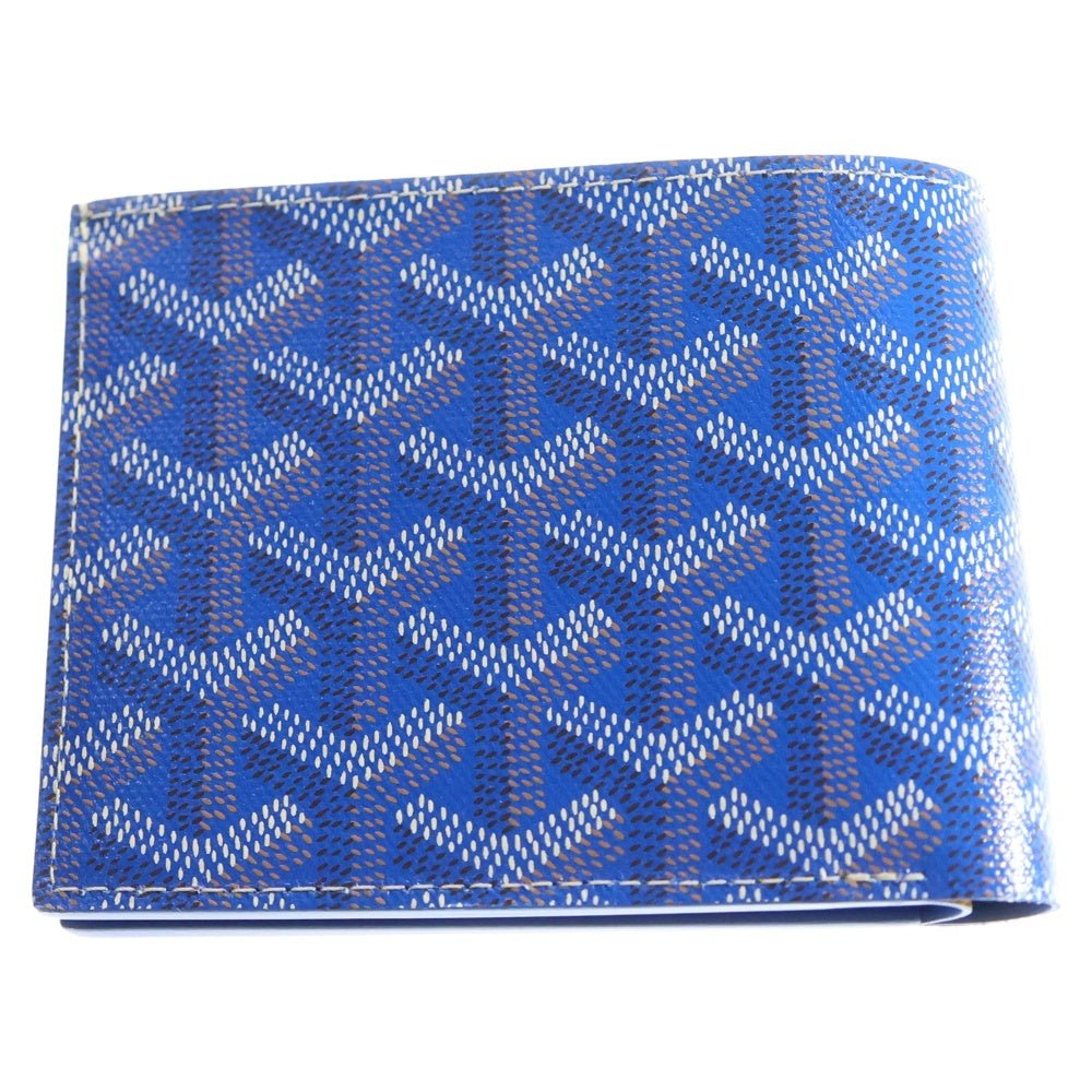 GOYARD(ゴヤール) ヘリンボーン サンフロランタンウォレット 二つ折り財布 ブルー