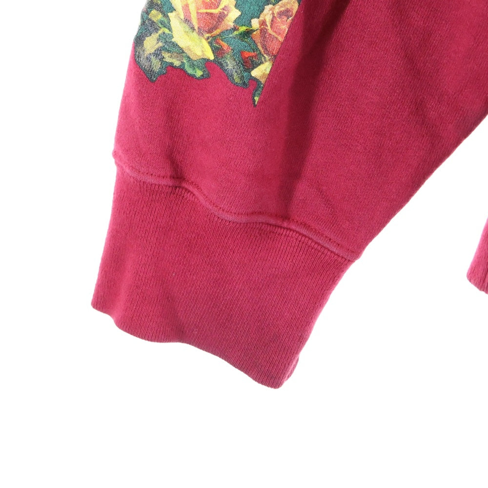 SUPREME(シュプリーム) ×Jean Paul Gaultier 19SS Floral Print Hooded Sweatshirt フローラルプリントフーデッドスウェットシャツ レッド/グリーン