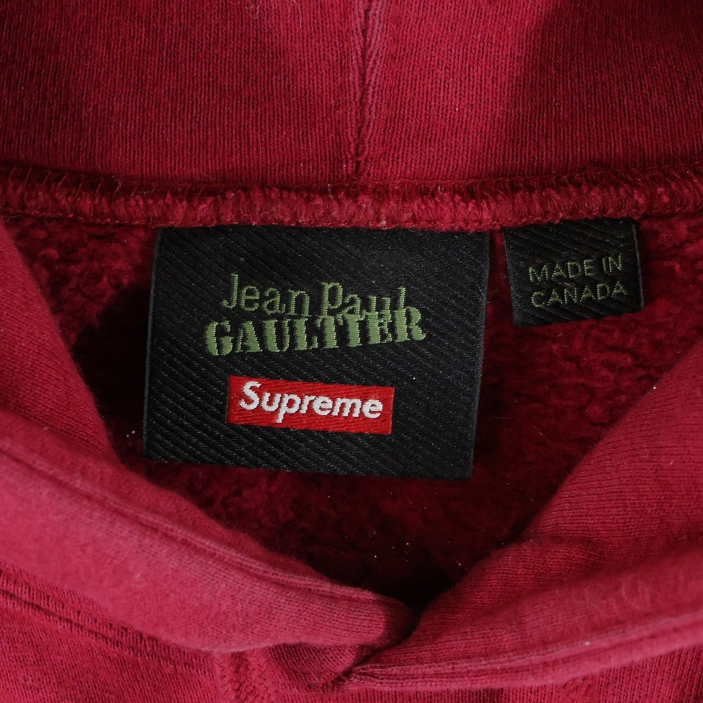 SUPREME(シュプリーム) ×Jean Paul Gaultier 19SS Floral Print Hooded Sweatshirt フローラルプリントフーデッドスウェットシャツ レッド/グリーン