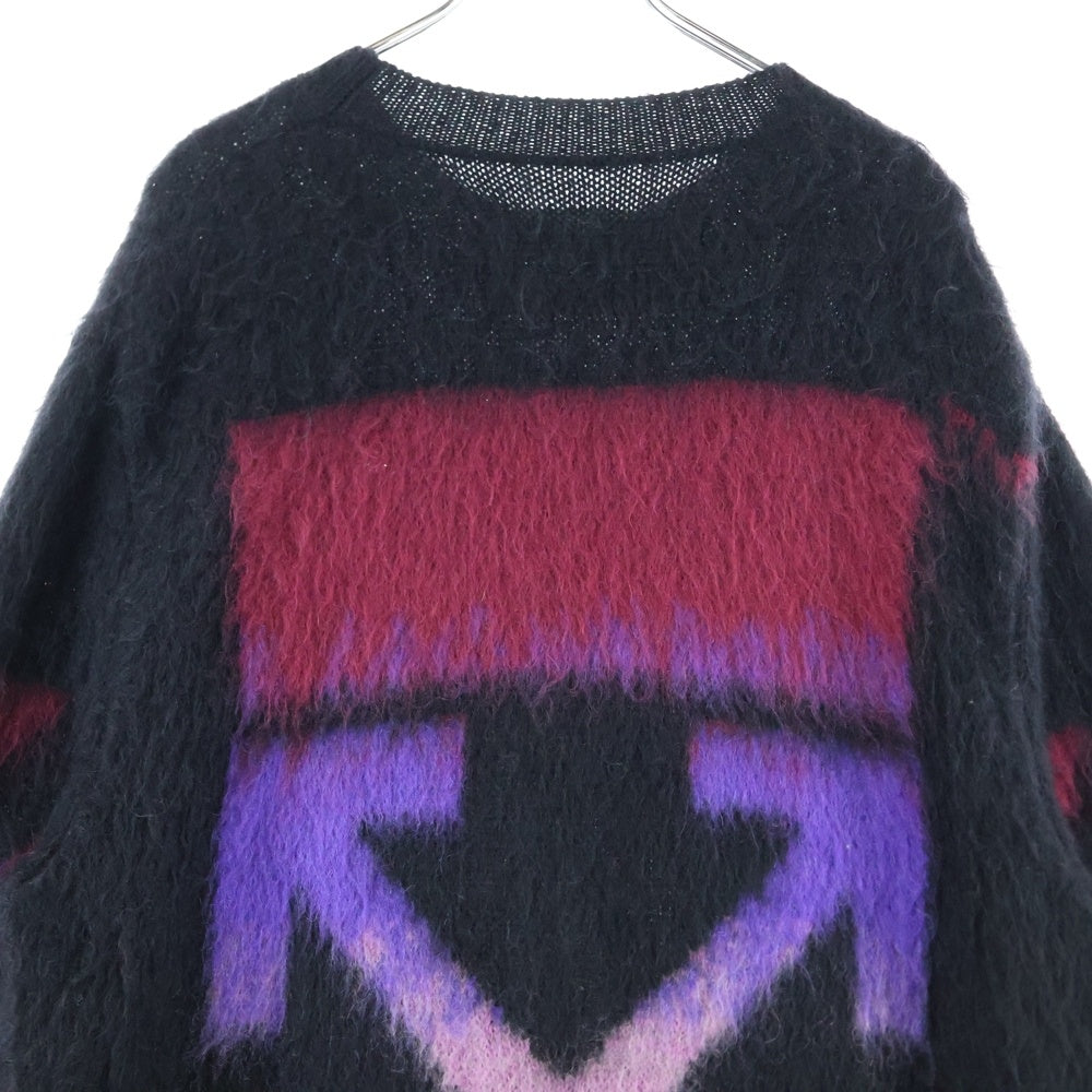 OFF-WHITE(オフホワイト) 17AW バックアロー グラデーション モヘアニット ブラック