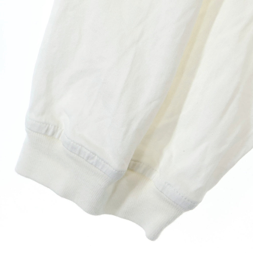 Palm Angels(パームエンジェルス) ロゴプリント ロングスリーブ カットソー 長袖Tシャツ ホワイト PMAB046S24JER001