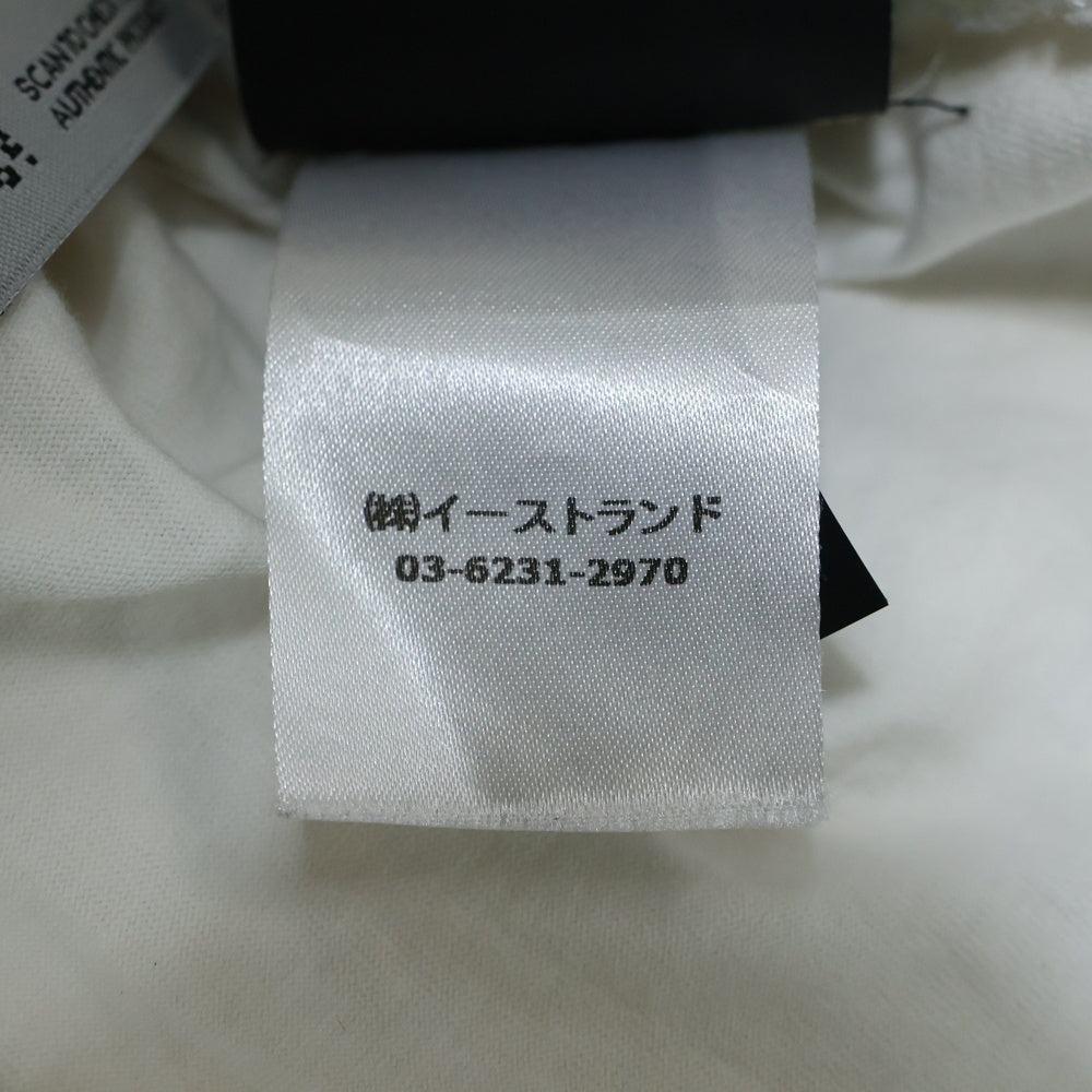 Palm Angels(パームエンジェルス) ロゴプリント ロングスリーブ カットソー 長袖Tシャツ ホワイト PMAB046S24JER001