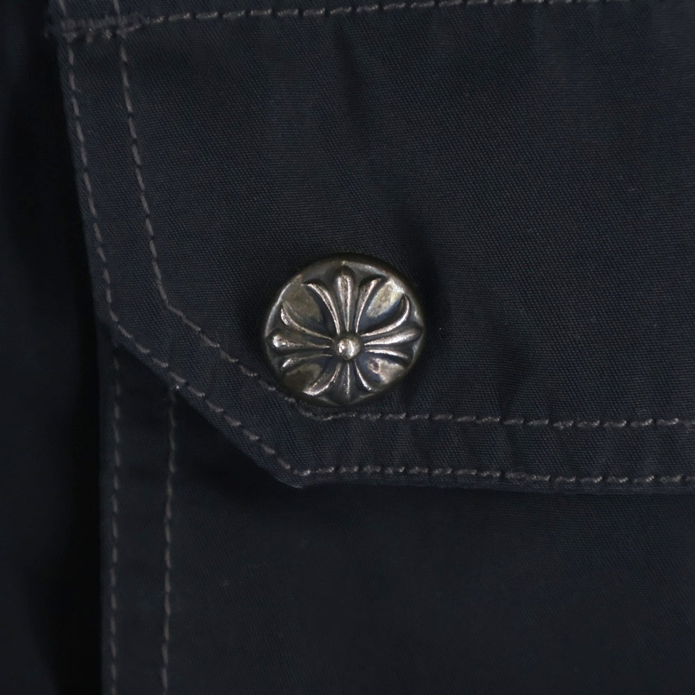 CHROME HEARTS(クロムハーツ) CHプラスレザーパッチラベル付きスイムハーフパンツ ブラック