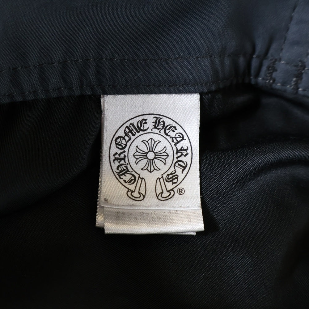 CHROME HEARTS(クロムハーツ) CHプラスレザーパッチラベル付きスイムハーフパンツ ブラック