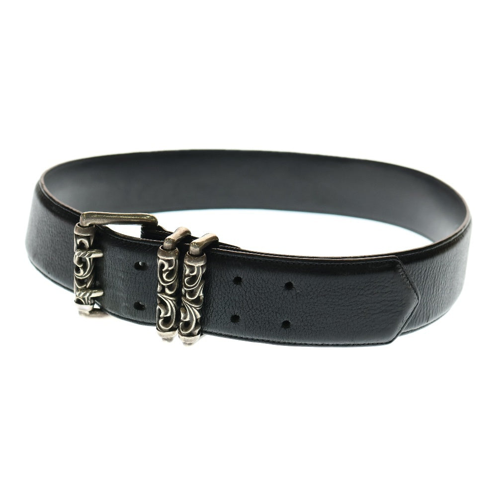 CHROME HEARTS(クロムハーツ) DOUBLE ROLLER ダブルピン ローラーベルト ブラック/シルバー
