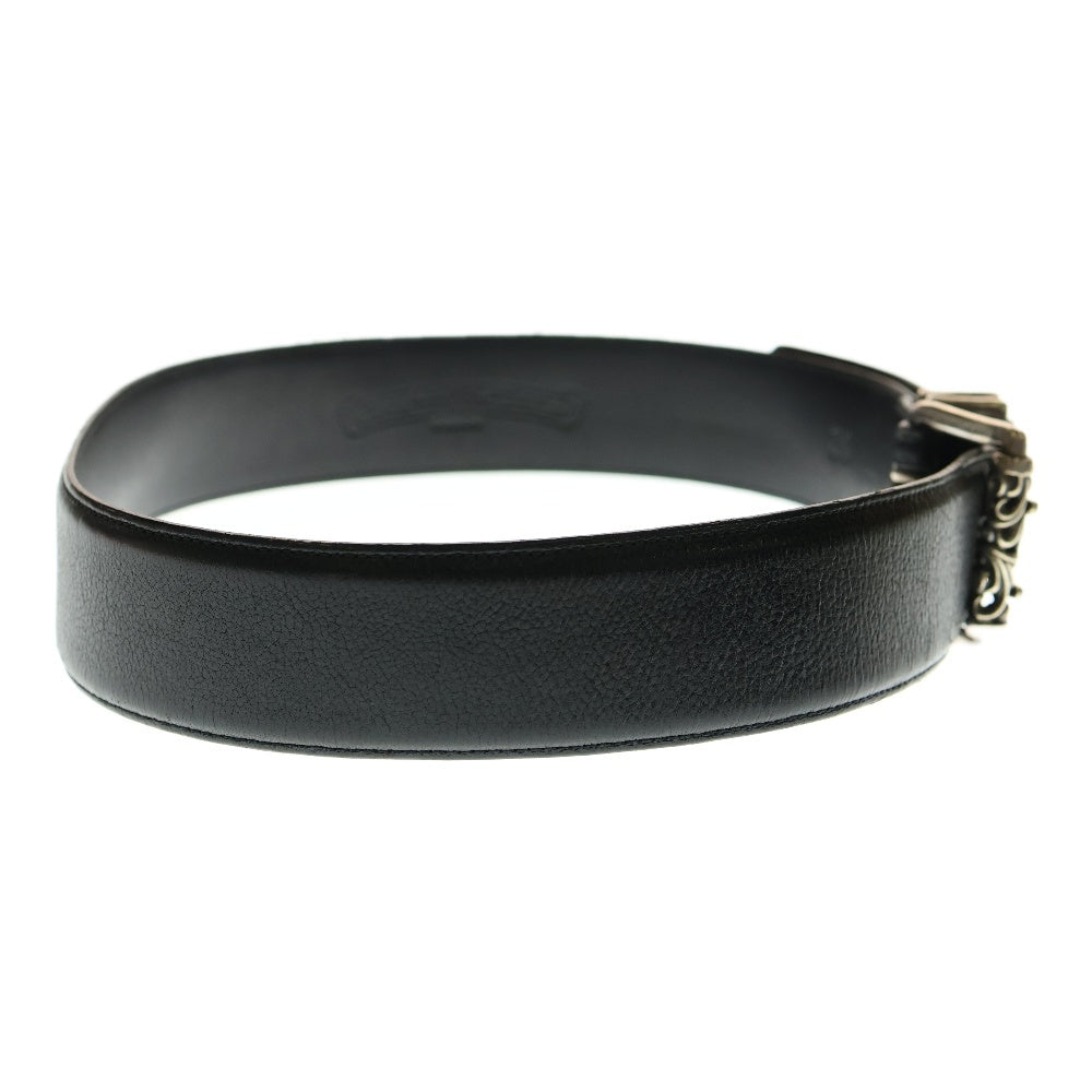 CHROME HEARTS(クロムハーツ) DOUBLE ROLLER ダブルピン ローラーベルト ブラック/シルバー
