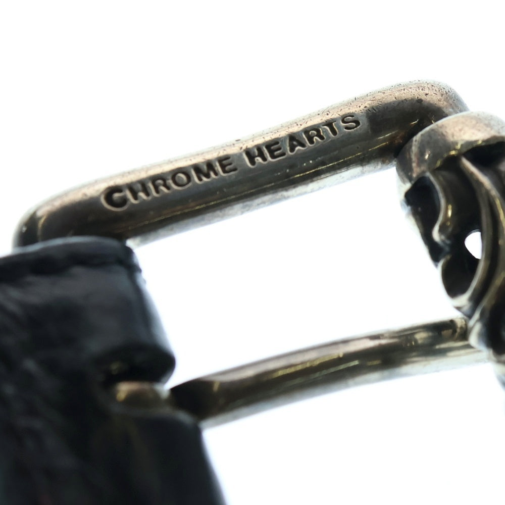 CHROME HEARTS(クロムハーツ) DOUBLE ROLLER ダブルピン ローラーベルト ブラック/シルバー