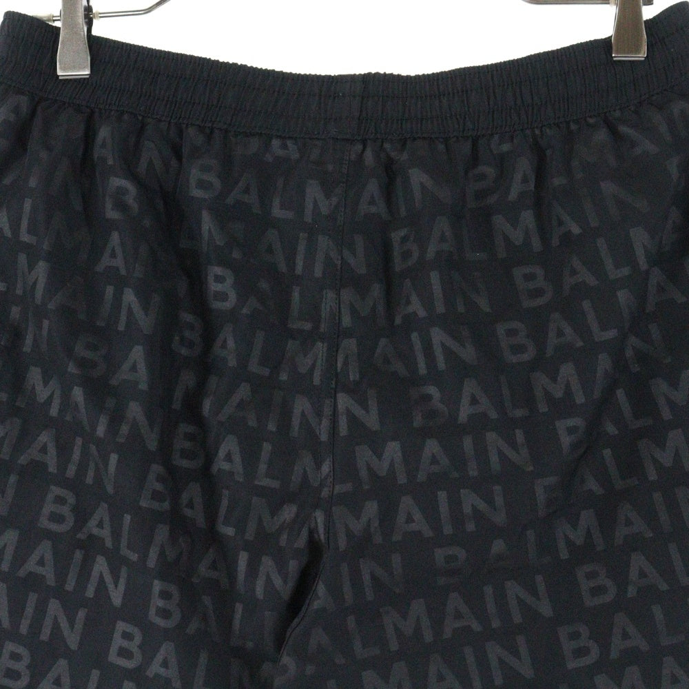 BALMAIN(バルマン) リピートロゴトラックショーツ スイムショーツ ブラック
