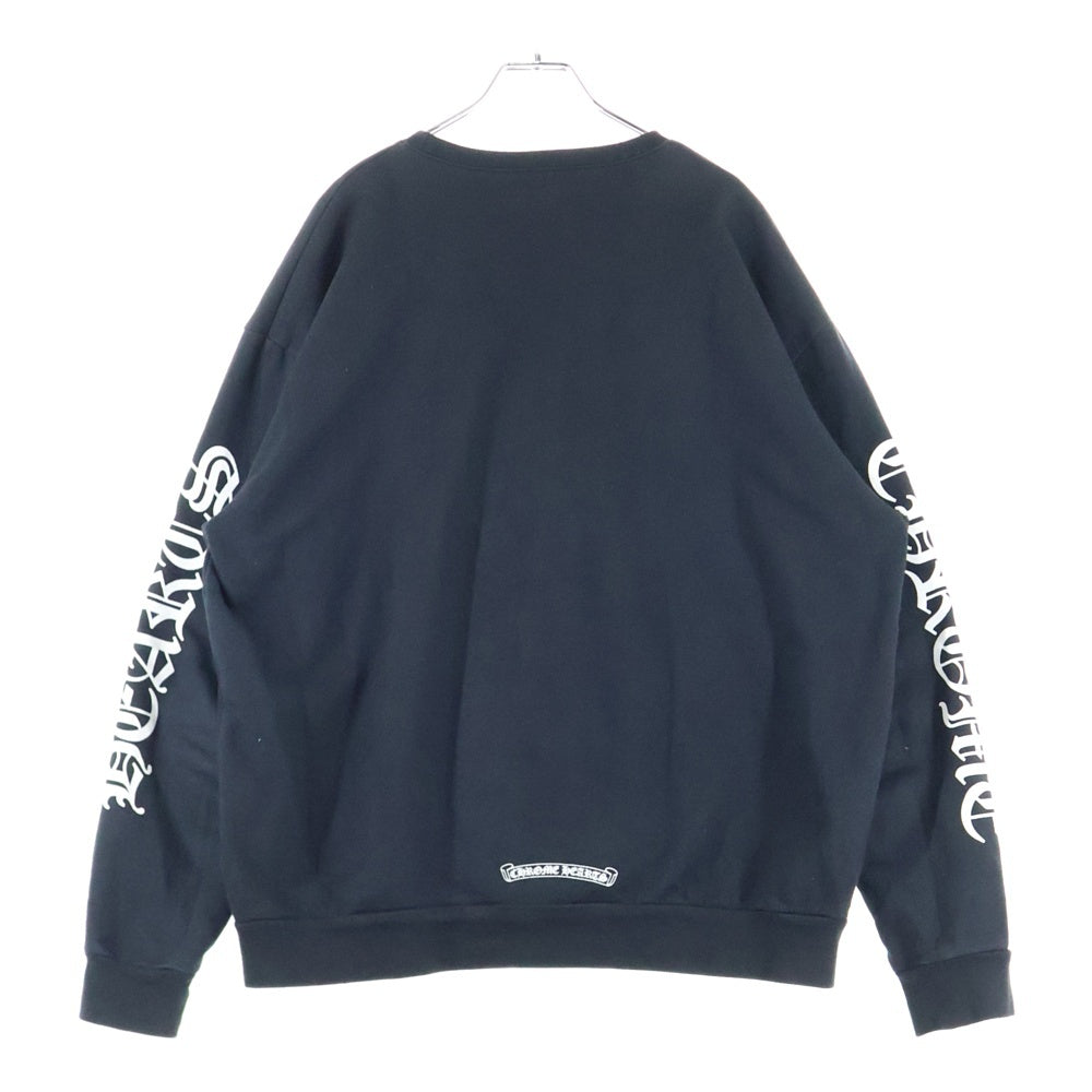 CHROME HEARTS(クロムハーツ) SWTSHRT PLVRスウェット ネックロゴプリント スウェットトレーナー ブラック
