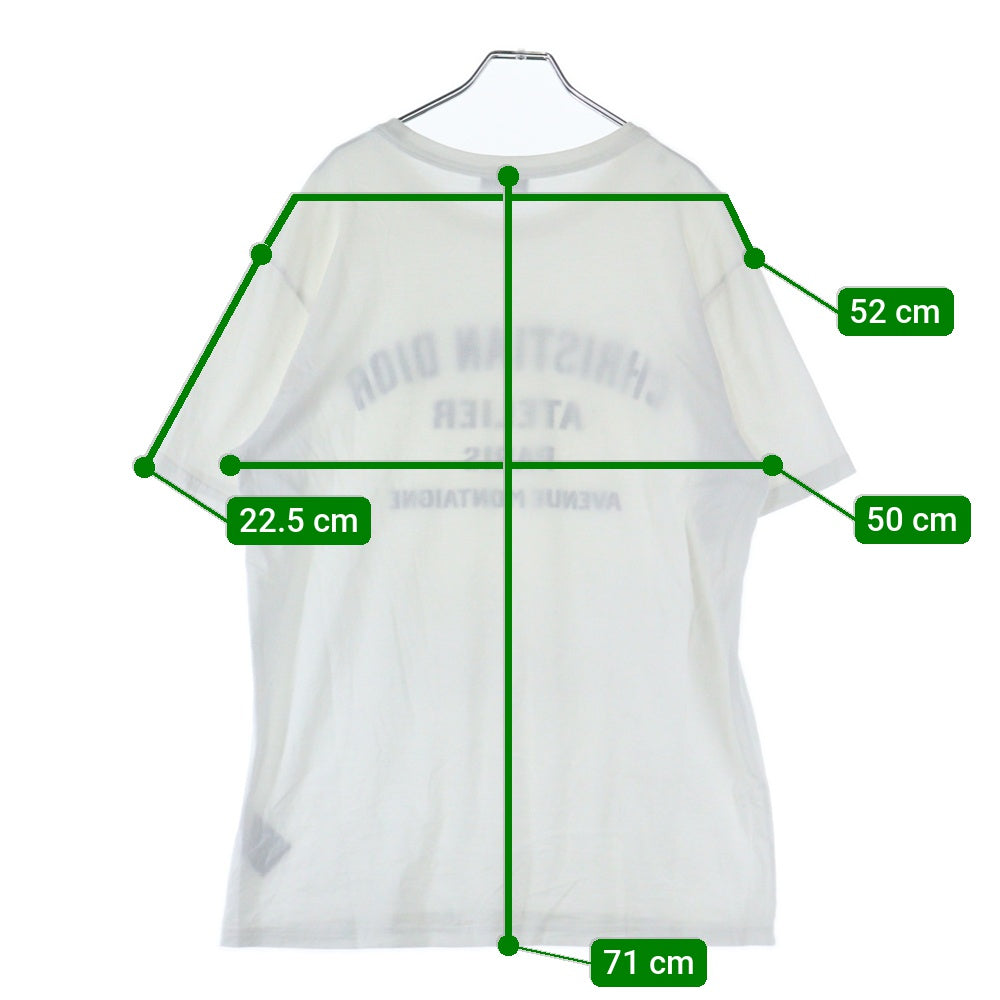 Christian Dior(クリスチャンディオール) 21SS ATELIERロゴ 半袖Tシャツ カットソー ホワイト 043J615A0589