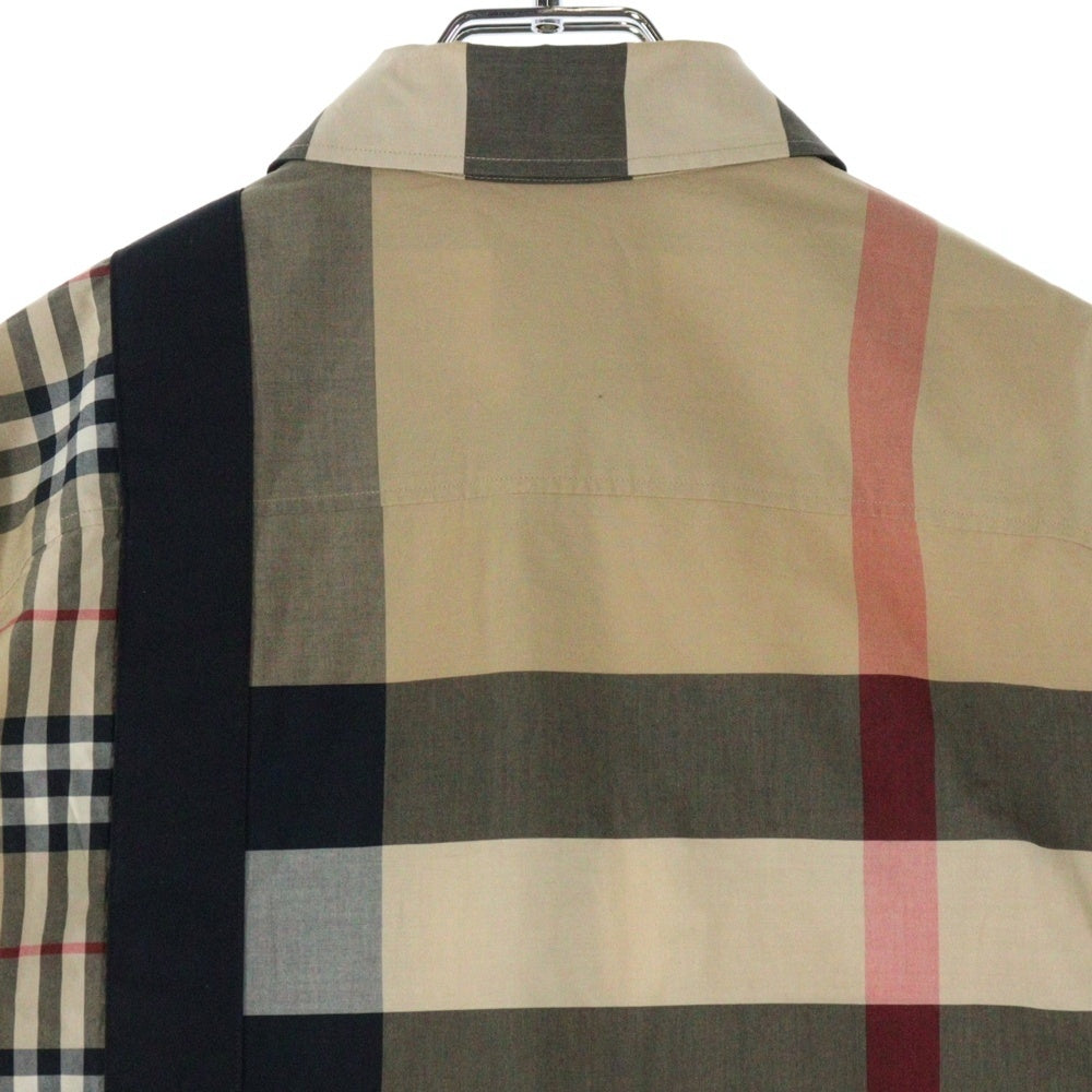 BURBERRY(バーバリー) ラバーロゴプリント チェックシャツ 長袖シャツ ベージュ THTHAGAR129SAMTHTHAGAR129SAM