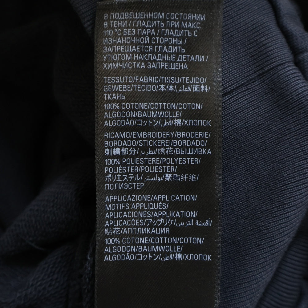 BALENCIAGA(バレンシアガ) 23AW BE KIND ロゴオーバーサイズヴィンテージ加工スウェットプルオーバーパーカー 761458 TPVD6 ブラック
