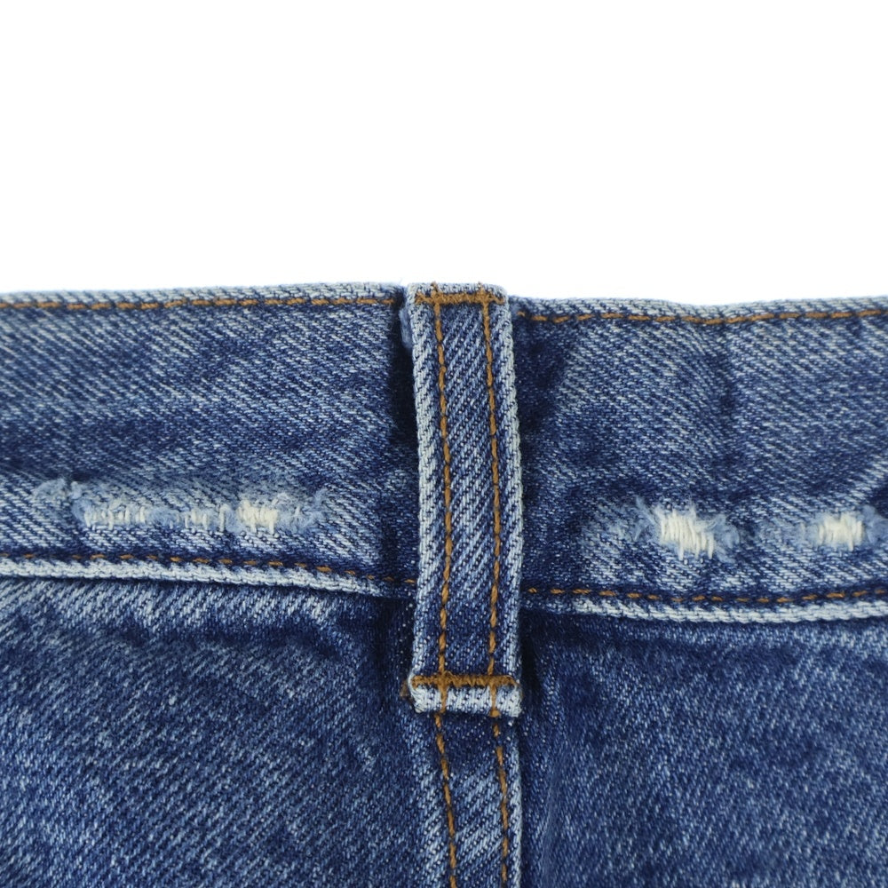 BALENCIAGA(バレンシアガ) 23SS LOOSE FIT JEANS 736540 TBP48 ルーズフィット裾ダメージ加工デニムパンツ インディゴ