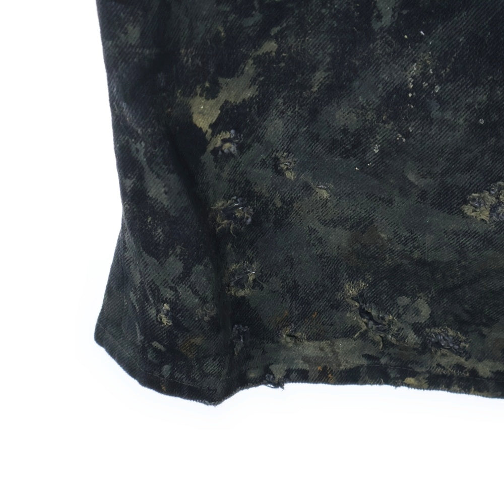 BALENCIAGA(バレンシアガ) 23SS SUPER DESTROYED BAGGY 745248 TBP47 スーパーデトロイトダメージ加工バギーデニムパンツ ブラック