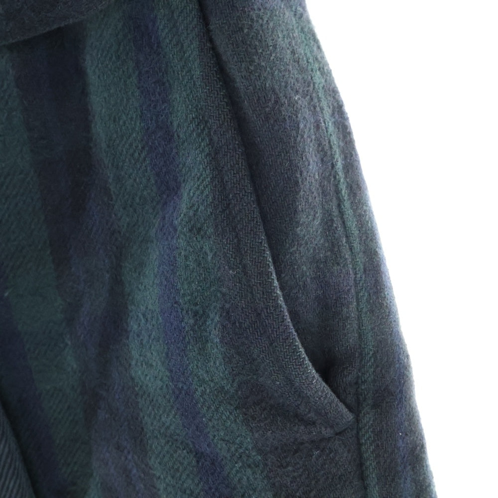 Sacai(サカイ) 24AW Plaid Pants ベルテッドレイヤードチェックパンツ 24-03445M ネイビー