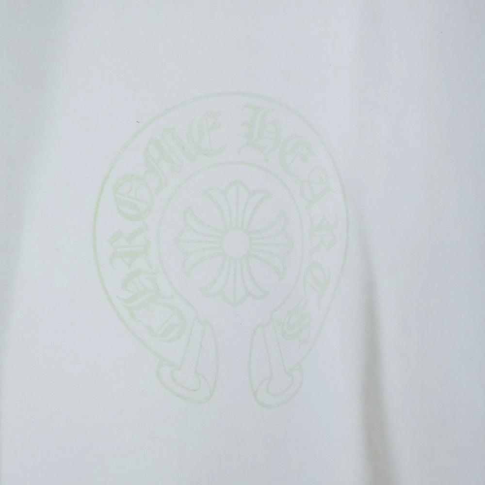 CHROME HEARTS(クロムハーツ) WWW.CHROMEHEARTS.COM HOODIE オンライン限定ホースシューバックプリントプルオーバーパーカー ホワイト