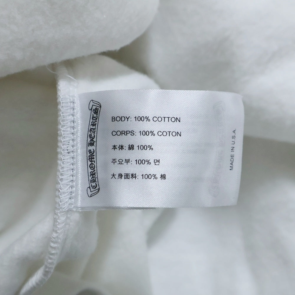 CHROME HEARTS(クロムハーツ) WWW.CHROMEHEARTS.COM HOODIE オンライン限定ホースシューバックプリントプルオーバーパーカー ホワイト