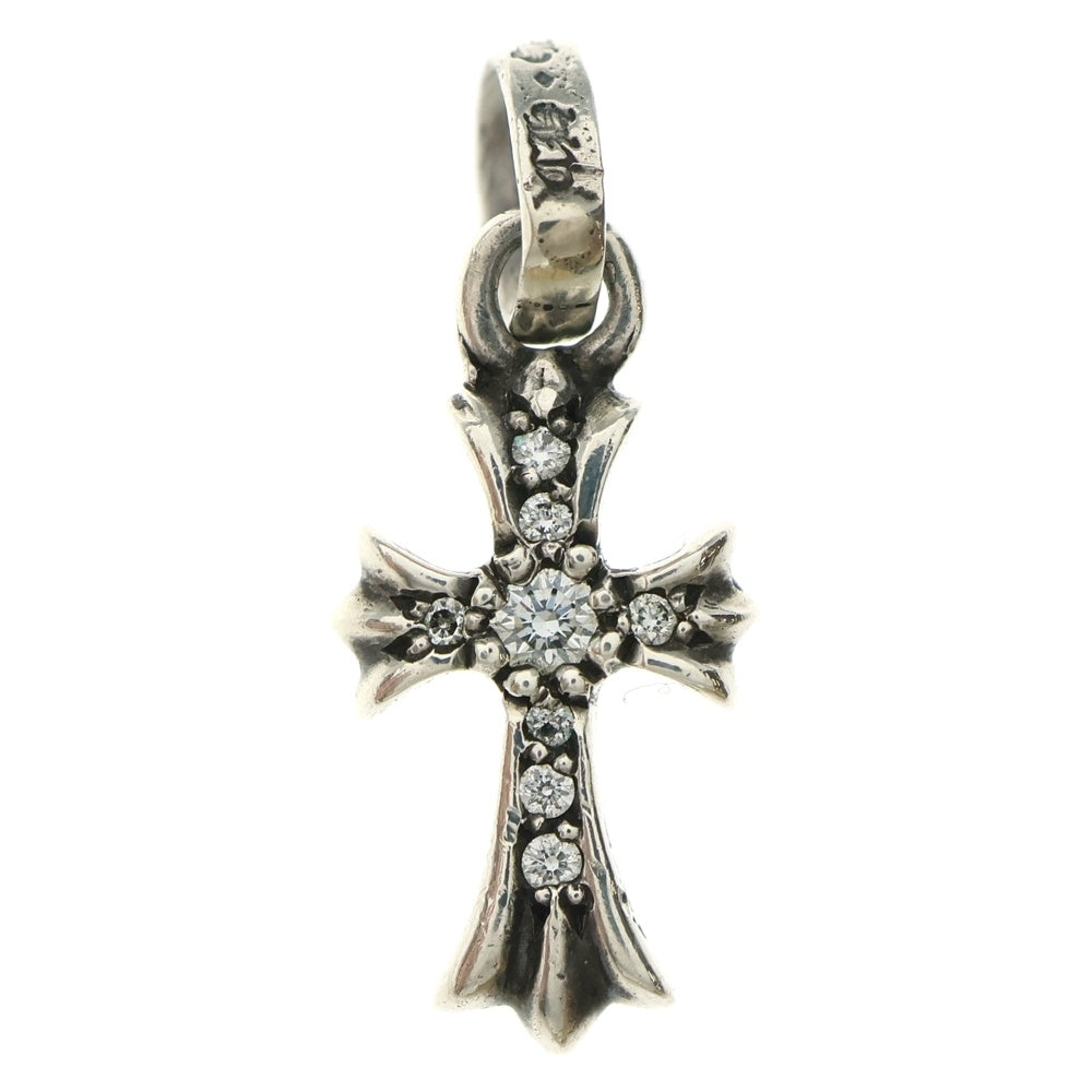 CHROME HEARTS(クロムハーツ) CRS BBYFAT P DMND ベイビーファットクロス PAVEダイヤ ペンダントトップ シルバーBCA234
