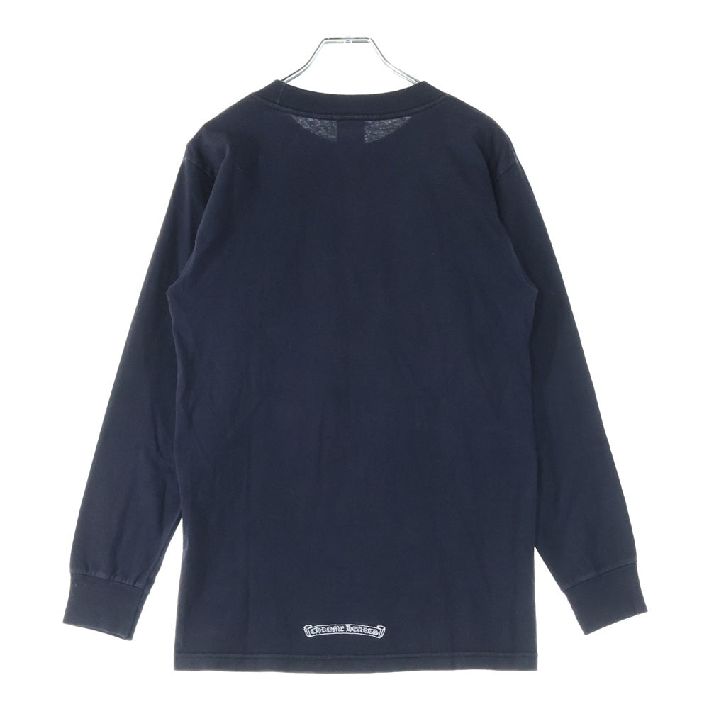 CHROME HEARTS(クロムハーツ) OLD オールドモデル フロントダブルクロス刺繍 長袖Tシャツカットソー ブラック