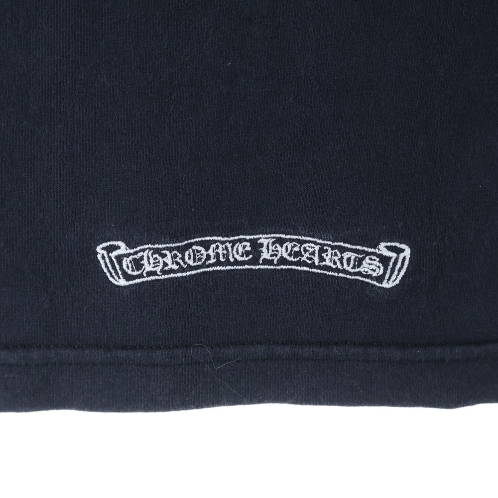 CHROME HEARTS(クロムハーツ) OLD オールドモデル フロントダブルクロス刺繍 長袖Tシャツカットソー ブラック