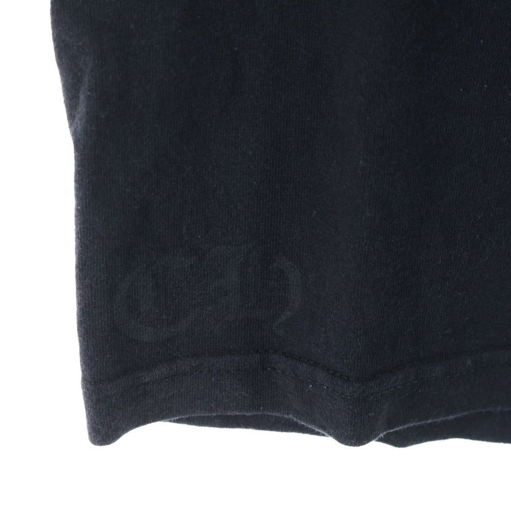 CHROME HEARTS(クロムハーツ) スクロールラベル スタークロス バックプリント クルーネック 半袖Tシャツ カットソー ブラック