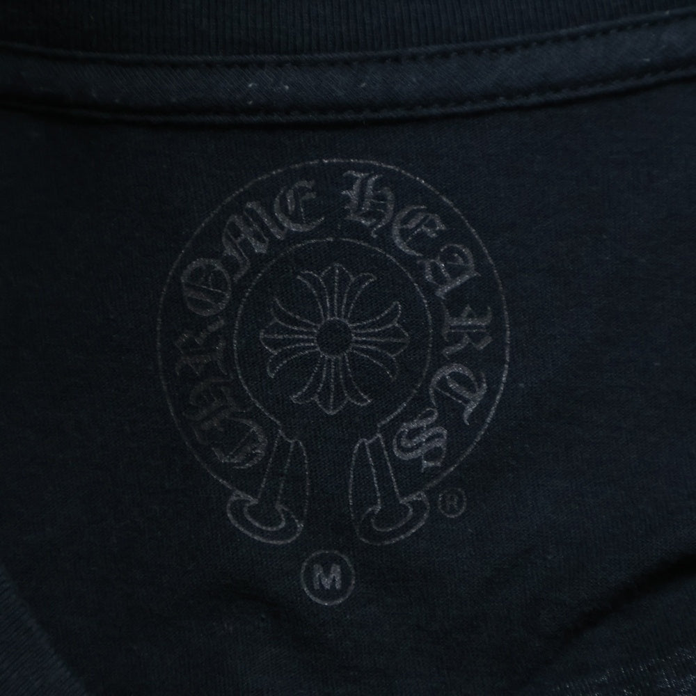 CHROME HEARTS(クロムハーツ) American Flag Tee アメリカンフラッグTシャツ 星条旗 ホースシュープリント 半袖Tシャツカットソー ブラック