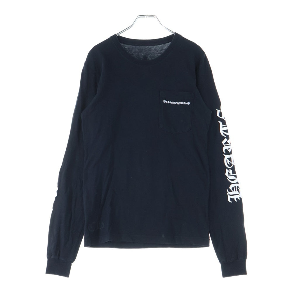 CHROME HEARTS(クロムハーツ) Tire Track タイヤトラック セメタリー バックプリント 長袖Tシャツカットソー ブラック