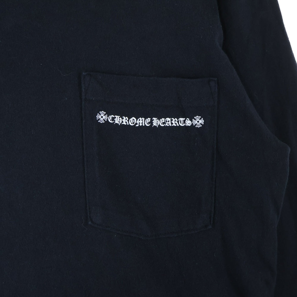 CHROME HEARTS(クロムハーツ) Tire Track タイヤトラック セメタリー バックプリント 長袖Tシャツカットソー ブラック