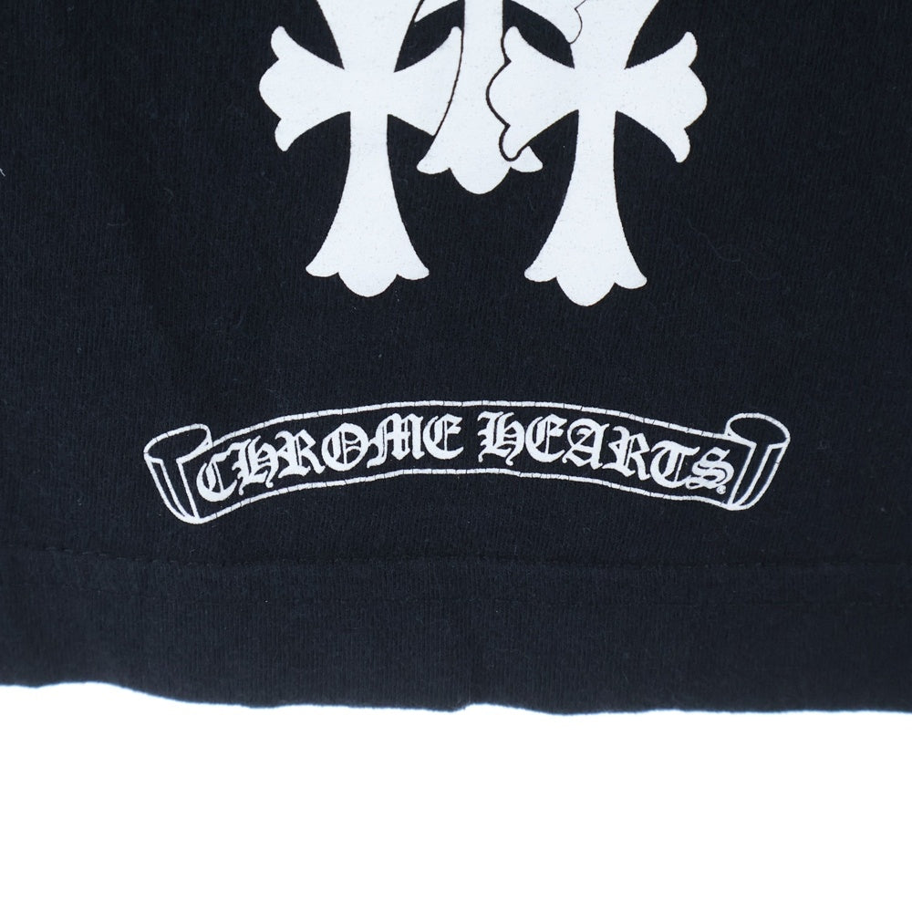 CHROME HEARTS(クロムハーツ) Tire Track タイヤトラック セメタリー バックプリント 長袖Tシャツカットソー ブラック